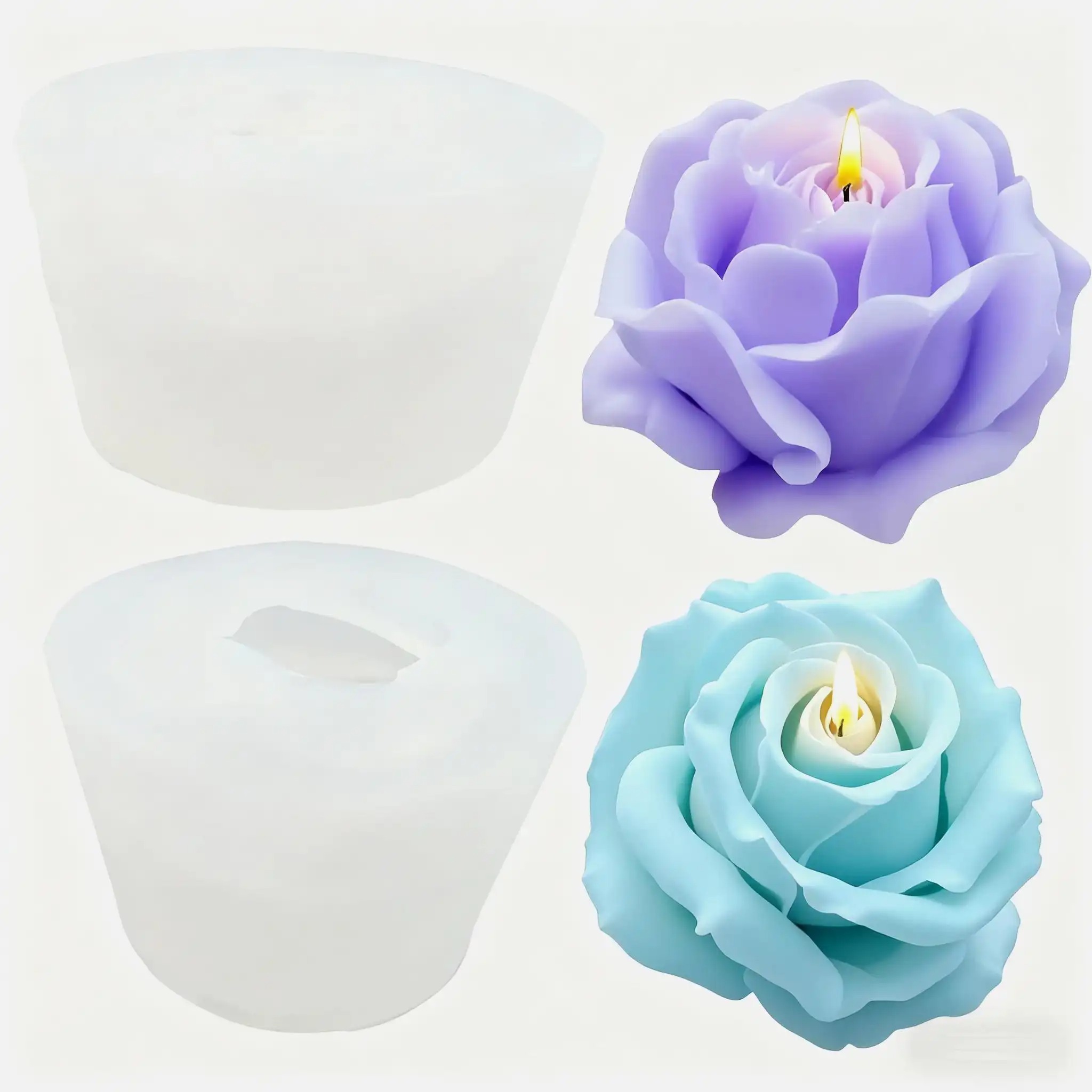 2-Piece Romantic 3D Rose Silic – обзор и цена Soap Making Chemical