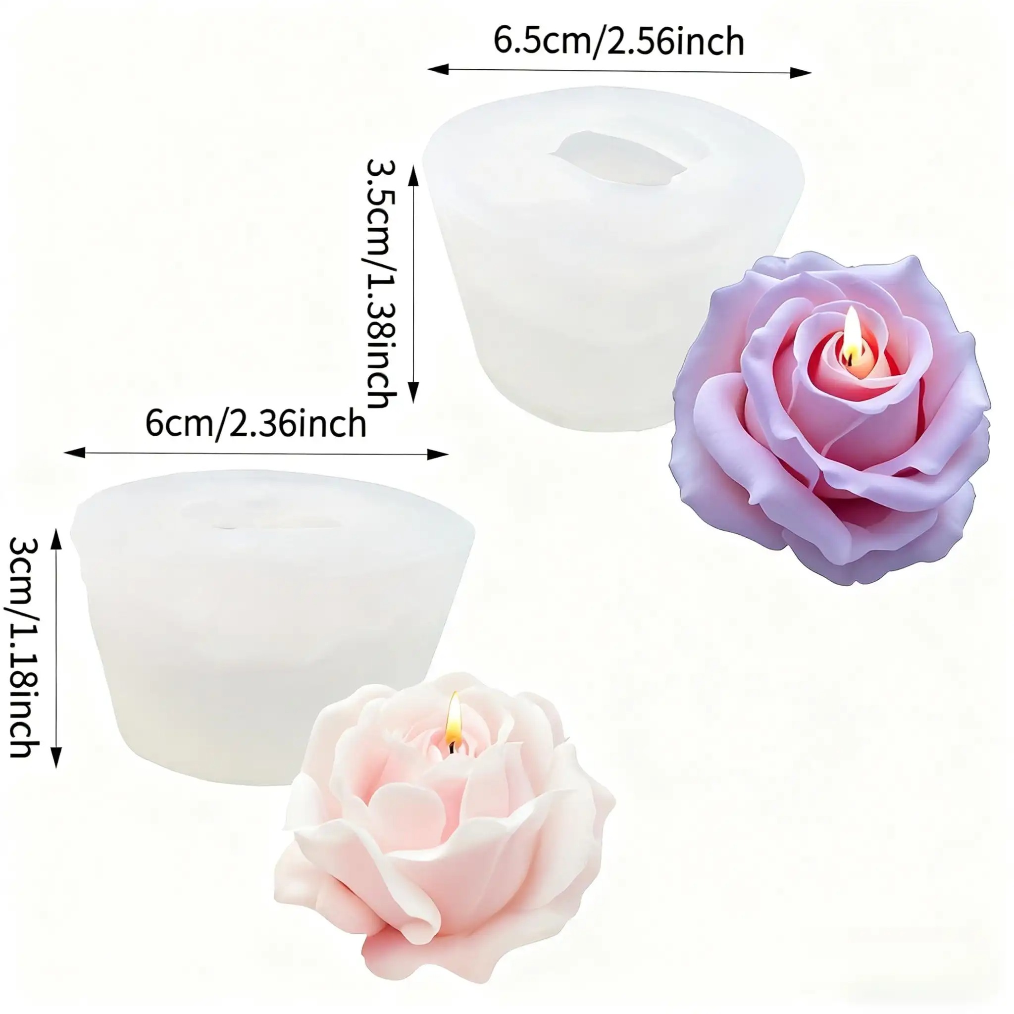2-Piece Romantic 3D Rose Silic – обзор и цена Soap Making Chemical
