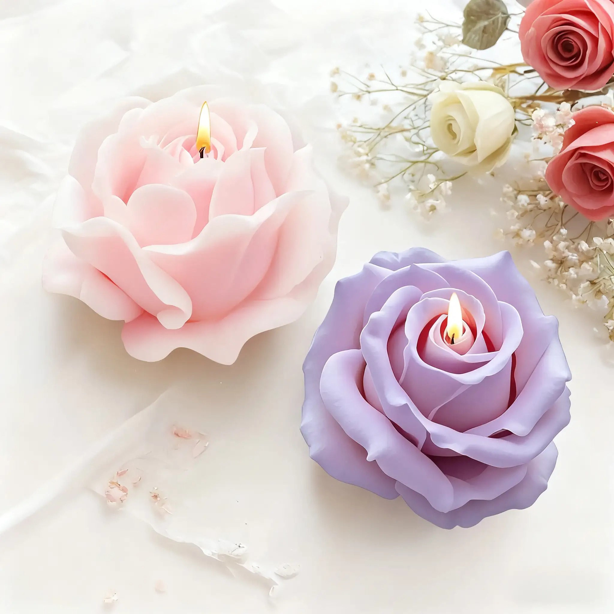 2-Piece Romantic 3D Rose Silic – обзор и цена Soap Making Chemical