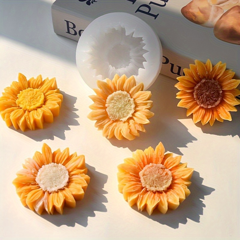 Vibrant 3D Sunflower Silicone  – обзор и цена Soap Making Designs