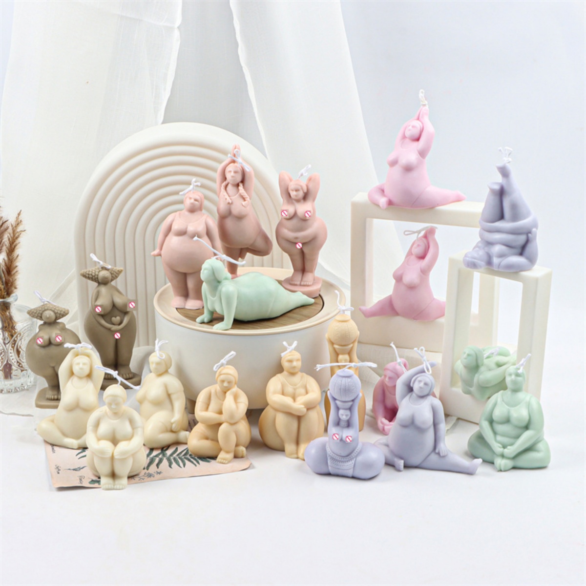 3D Lady Body Candle Mold Yoga  – обзор и цена Soap Making Chemical