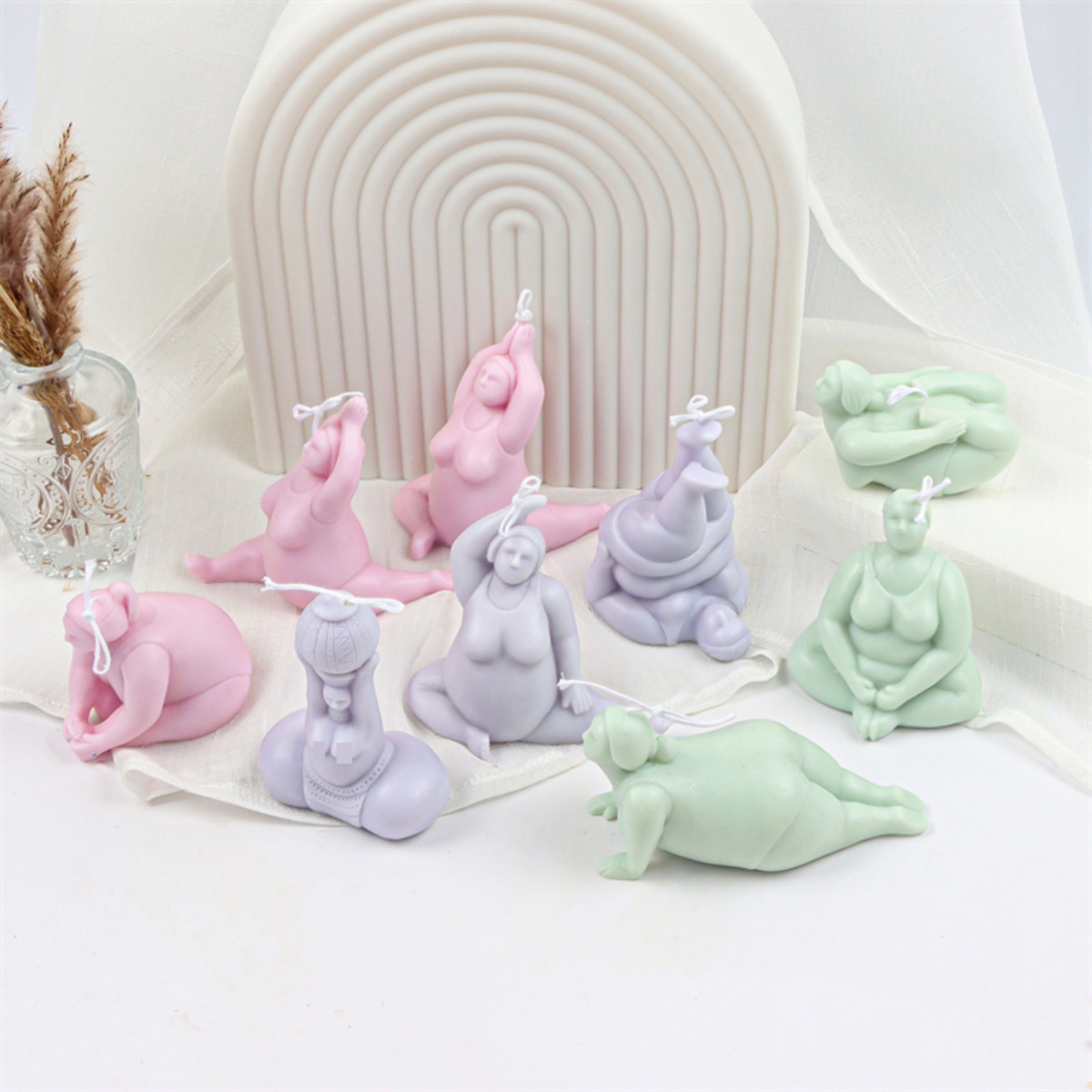 3D Lady Body Candle Mold Yoga  – обзор и цена Soap Making Chemical