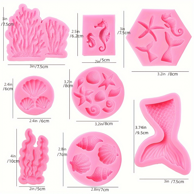 One Set8Seal fairy-shaped sili – обзор и цена Soap Making Chemical