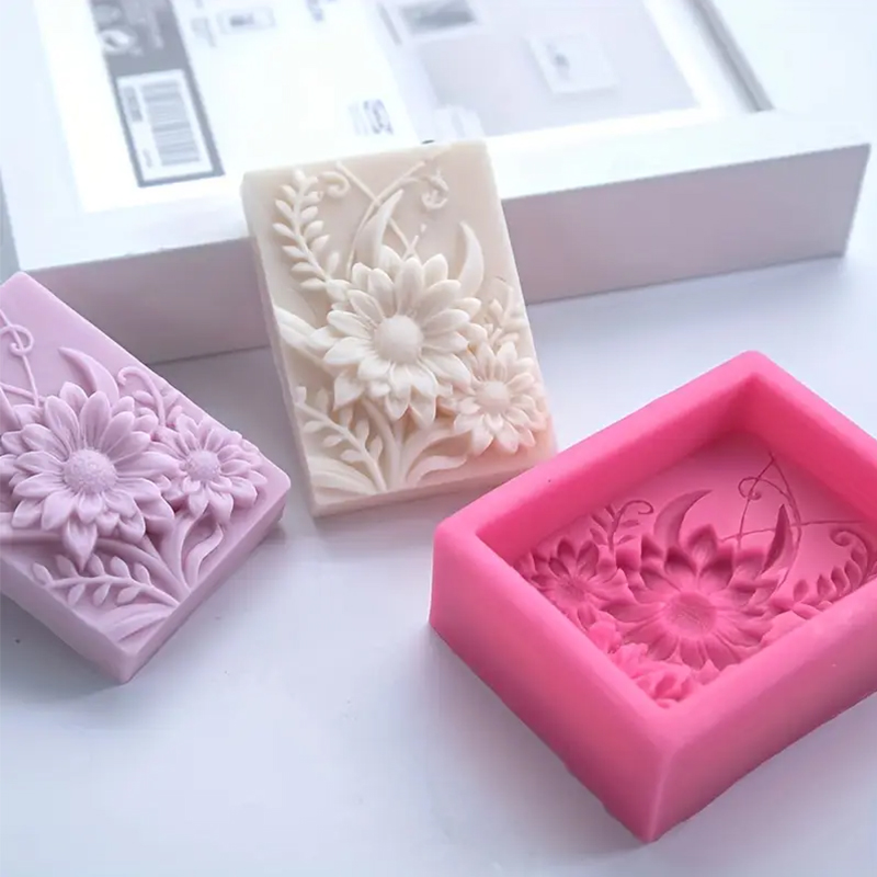 3D Flower Square Soap Silicone – обзор и цена Soap Making Chemical