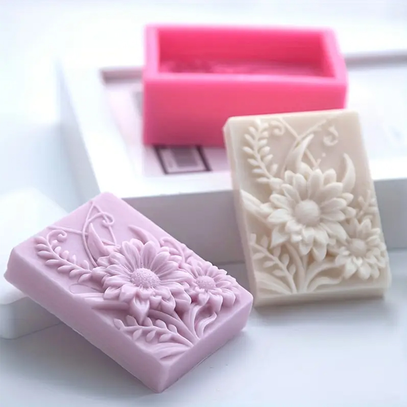 3D Flower Square Soap Silicone – обзор и цена Soap Making Chemical