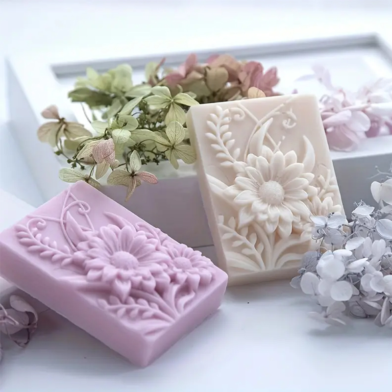 3D Flower Square Soap Silicone – обзор и цена Soap Making Chemical