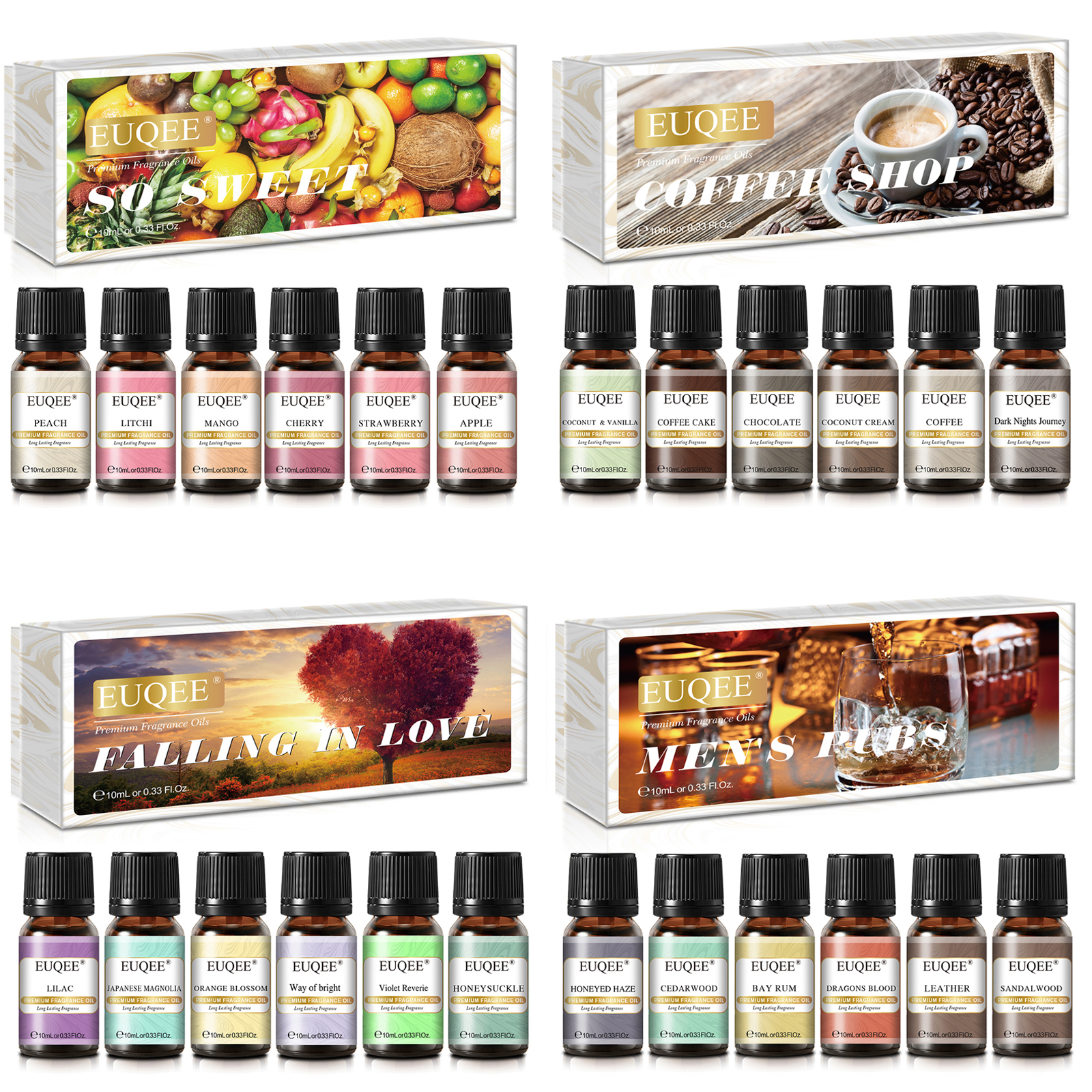 EUQEE 6pcs Fragrance Oils Set  – обзор и цена Soap Making Ingredients