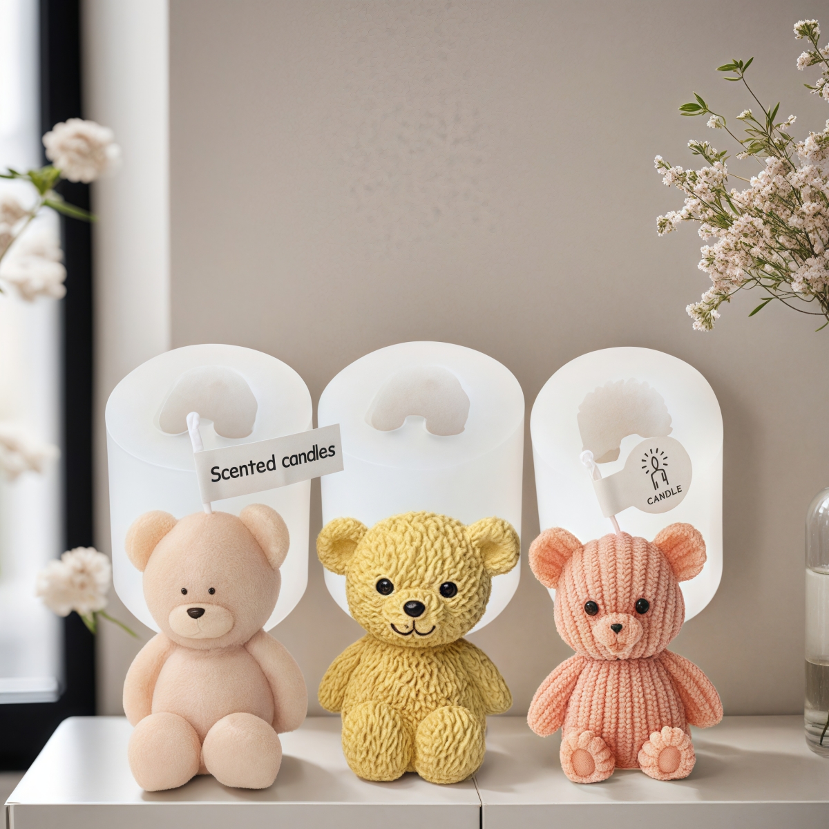 3D Cute Bear Candle Making Mou – обзор и цена Soap Making Chemical