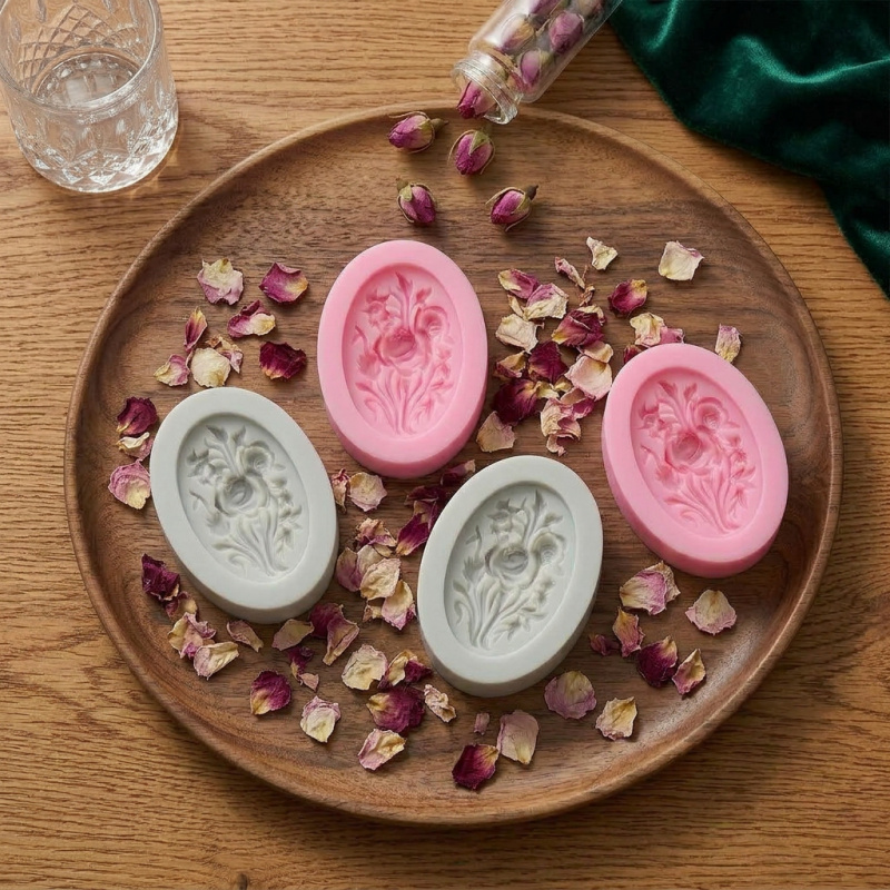 4 Silicone mold with flower sh – обзор и цена Soap Making Designs