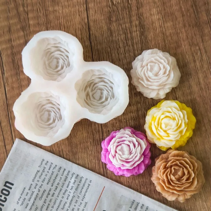 Peony Flower Candle Silicone M – обзор и цена Soap Making Designs