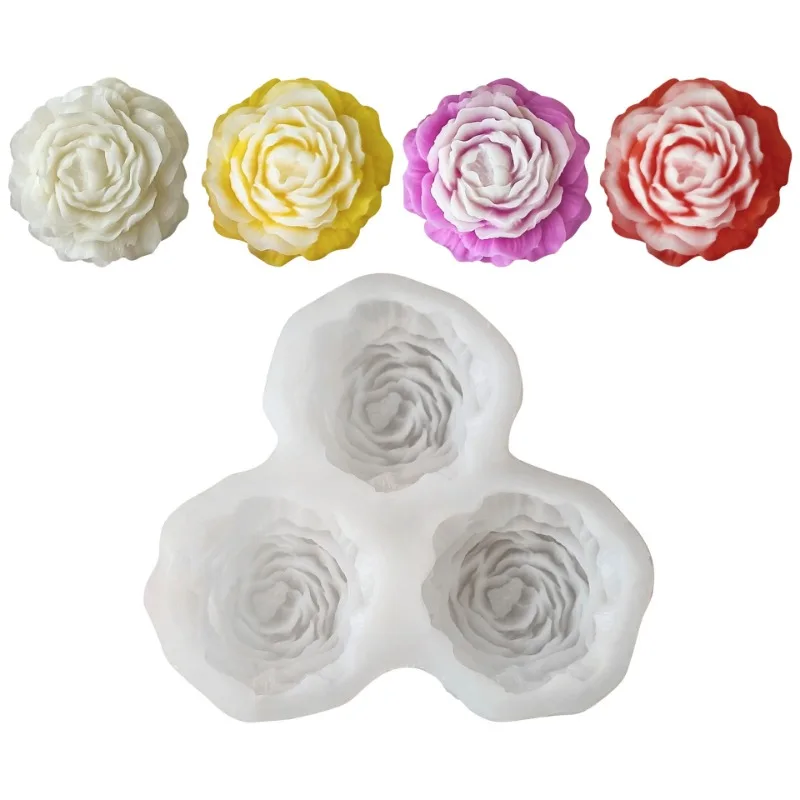 Peony Flower Candle Silicone M – обзор и цена Soap Making Designs